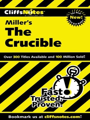 cover image of CliffsNotes on Miller's The Crucible